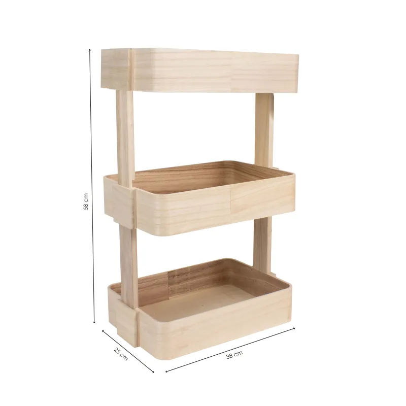 Verdulero de madera 3 alturas