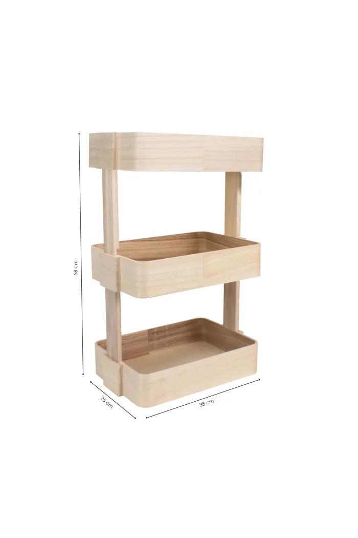 Verdulero de madera 3 alturas