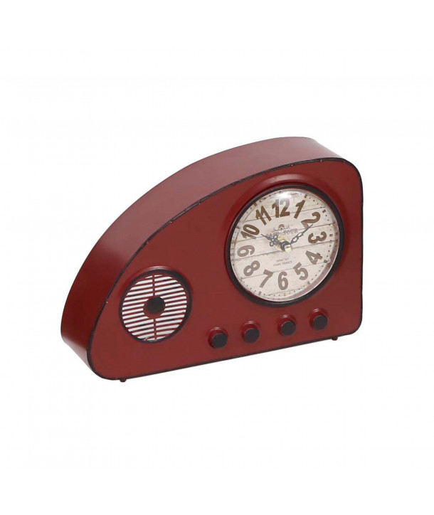 Reloj de mesa radio vintage - Rojo