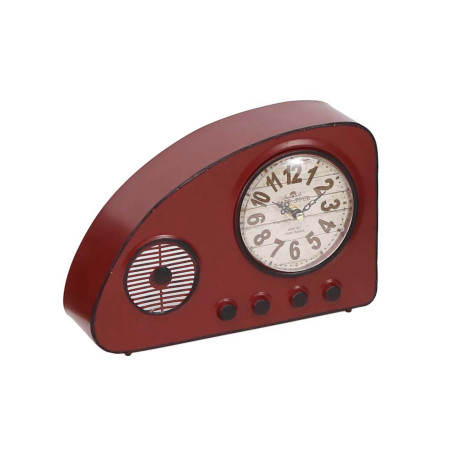 Reloj de mesa radio vintage - Rojo