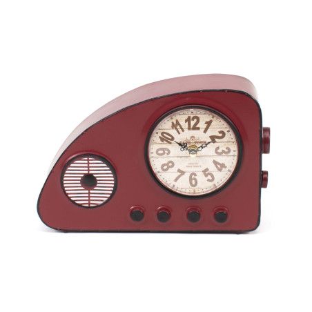 Reloj de mesa radio vintage - Rojo