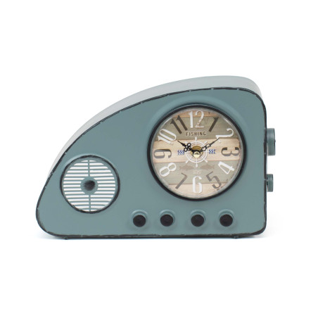 Reloj de mesa radio vintage - Azul