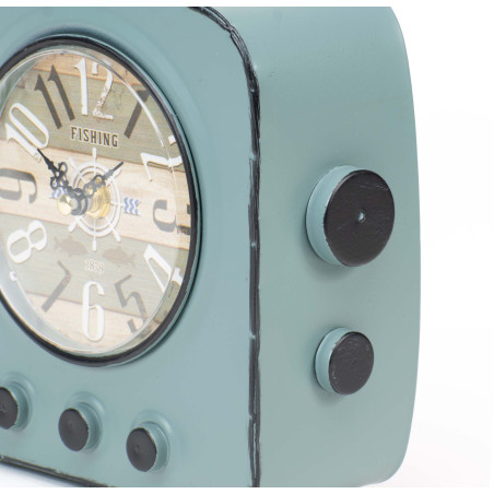 Reloj de mesa radio vintage - Azul