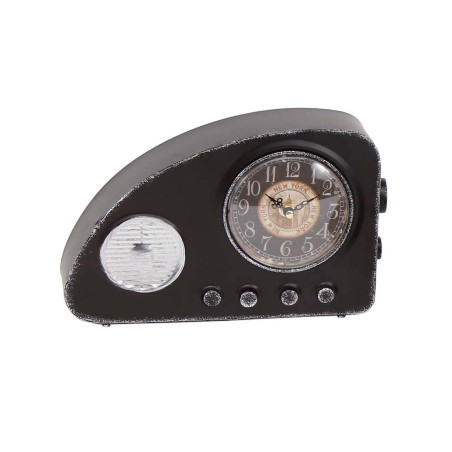 Reloj de mesa radio vintage - Negro