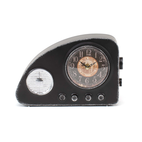 Reloj de mesa radio vintage - Negro