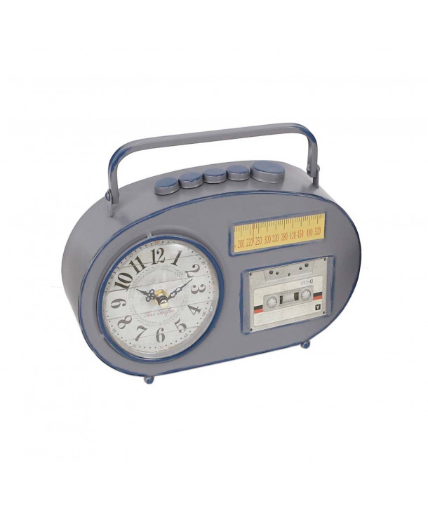Reloj de mesa radio vintage - Gris
