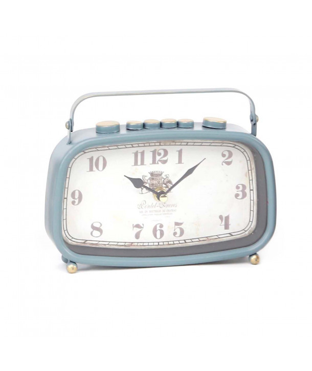 Reloj de mesa radio vintage - Azul