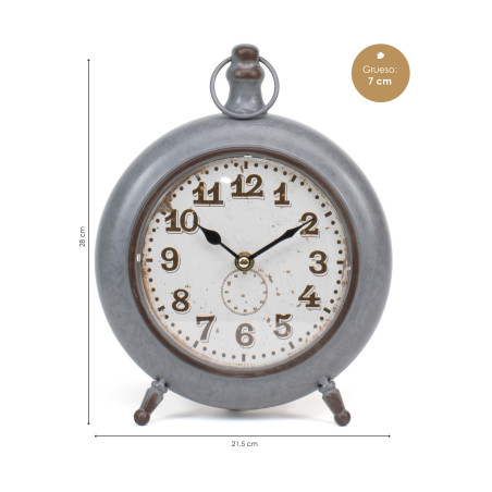 Reloj de mesa vintage - Gris