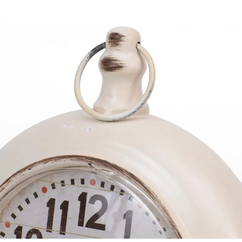 Reloj de mesa vintage - Blanco Crema