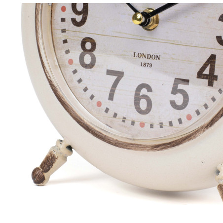 Reloj de mesa vintage - Blanco Crema