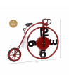 Reloj de mesa bicicleta vintage - Rojo