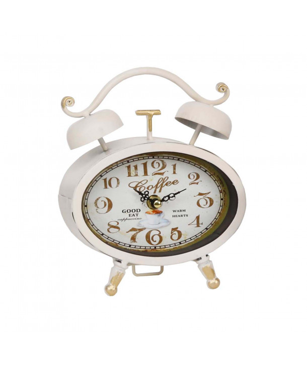 Reloj de mesa vintage - Blanco Crema - THE SECRET HOME