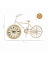 Reloj de mesa bicicleta vintage - Crema