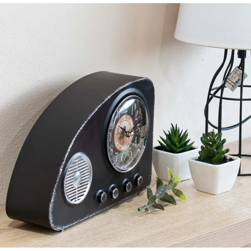 Reloj de mesa radio vintage - Rojo