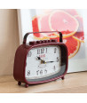 Reloj de mesa radio vintage - Rojo