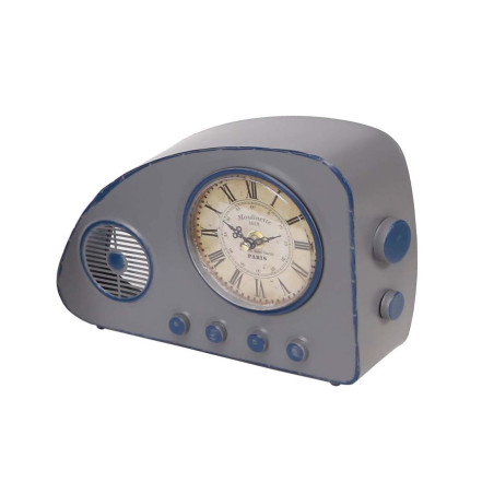 Reloj de mesa radio vintage - Gris