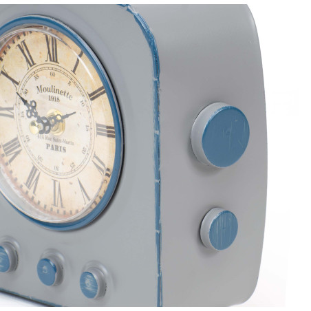 Reloj de mesa radio vintage - Gris