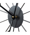 Reloj de pared Ø60 cm - Madera/Negro