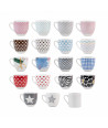 Set 6 tazas de café cerámica - Zig Zag Multicolor