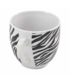 Set 6 tazas de café cerámica - Estampado Cebra