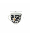 Set 6 tazas de café cerámica - Estampado Girafa
