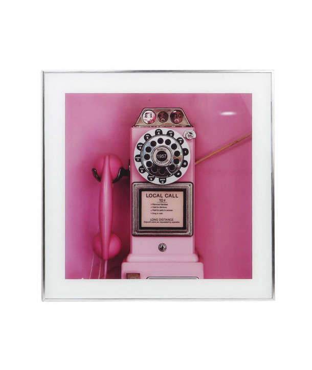Cuadro decorativo Pink (50x50 cm) - Teléfono