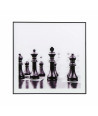 Cuadro decorativo Black & White (50x50 cm) - Ajedrez