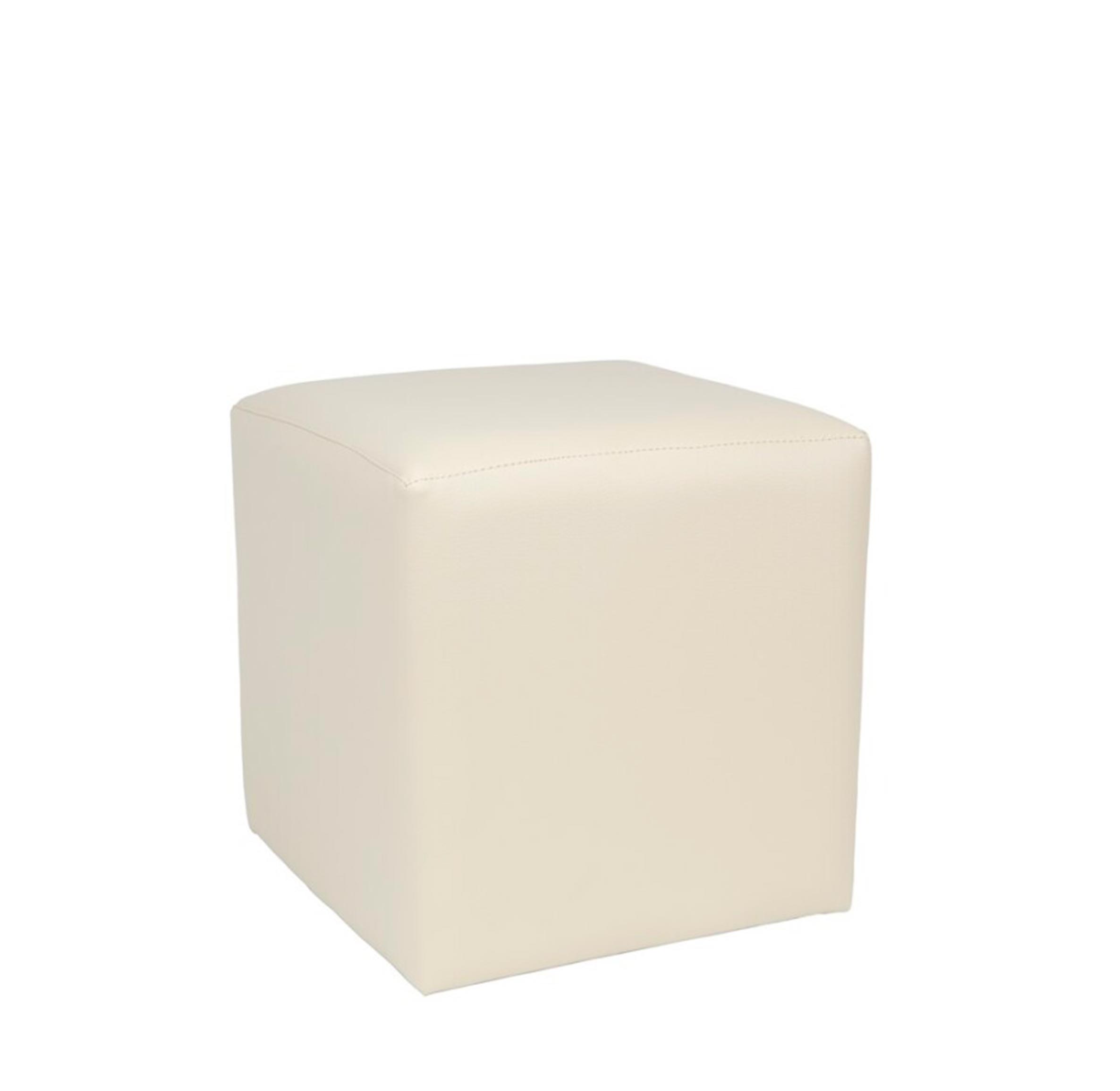 Felis SECRET Pouf Collection Puf contenedor cuadrado con funda extraíble, tejido rectangular, cuero de imitación