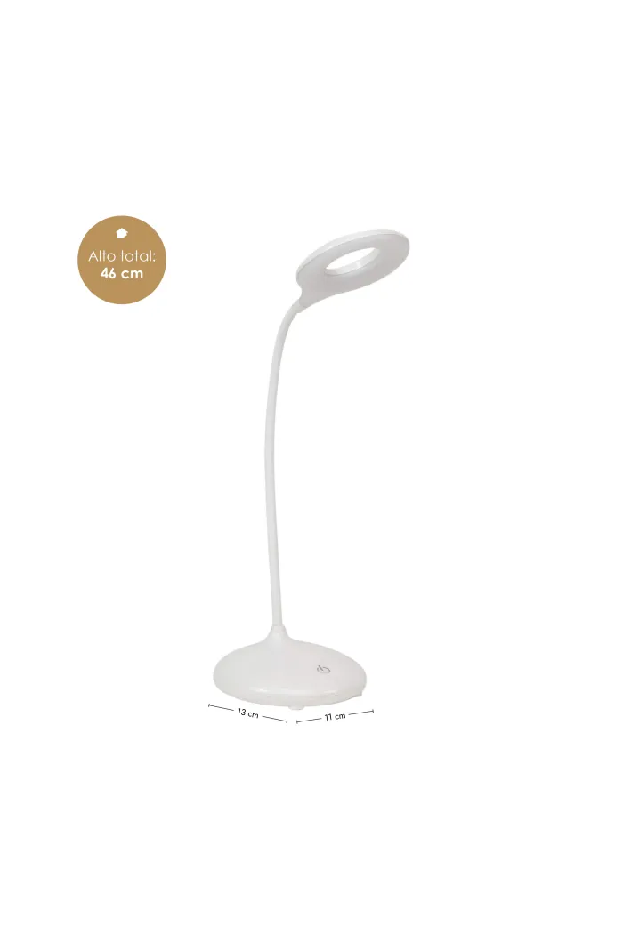 Lámpara flexo LED para escritorio con puerto USB