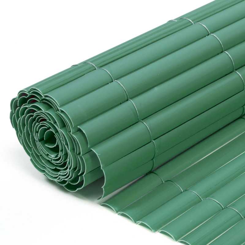 VALLA DE OCULTACIÓN MEDIA CAÑA PVC VERDE 900gr/m² 1X3M