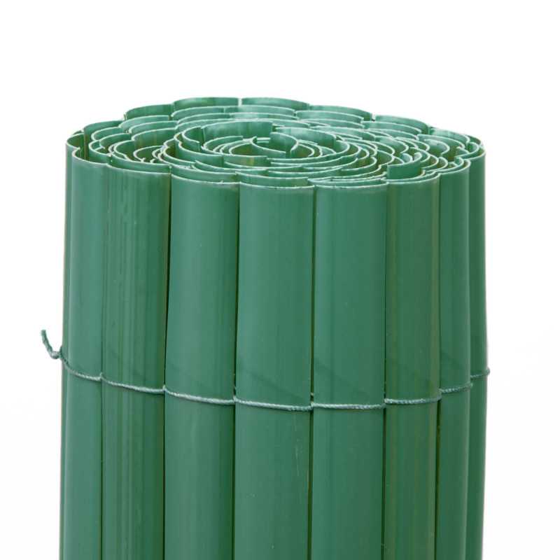VALLA DE OCULTACIÓN MEDIA CAÑA PVC VERDE 900gr/m² 1X3M