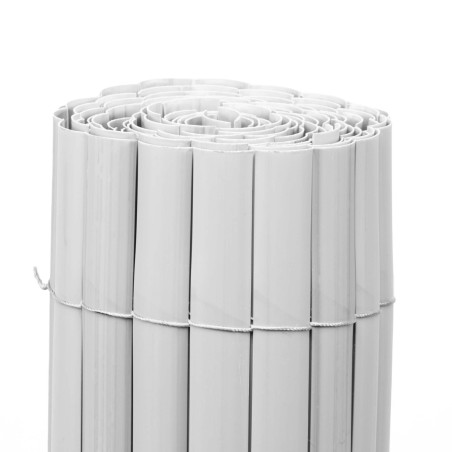 VALLA DE OCULTACIÓN MEDIA CAÑA PVC BLANCA 900gr/m² 1X3M