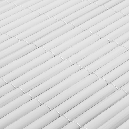 VALLA DE OCULTACIÓN MEDIA CAÑA PVC BLANCA 900gr/m² 1X3M