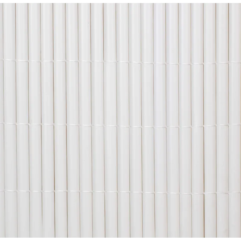 VALLA DE OCULTACIÓN MEDIA CAÑA PVC BLANCA 900gr/m² 1,5X3M