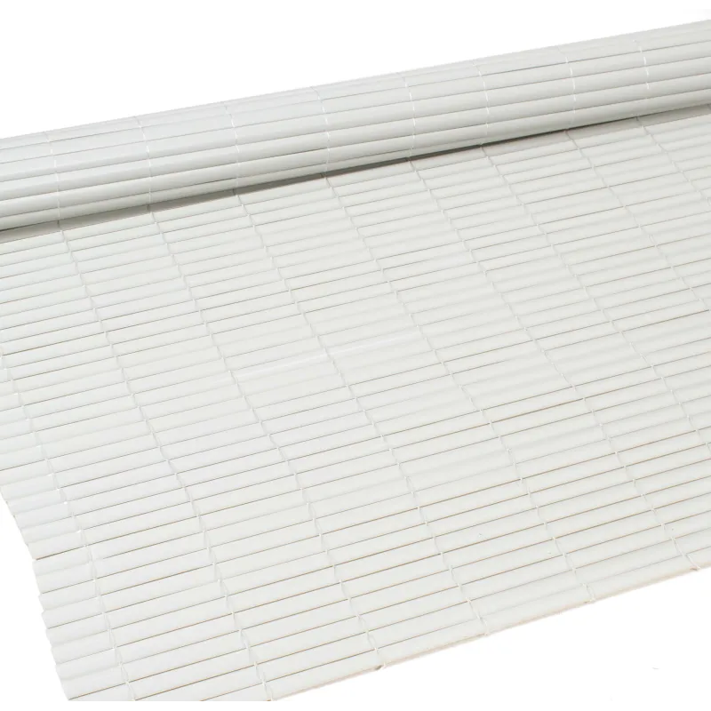 VALLA DE OCULTACIÓN MEDIA CAÑA PVC BLANCA 900gr/m² 1,5X3M