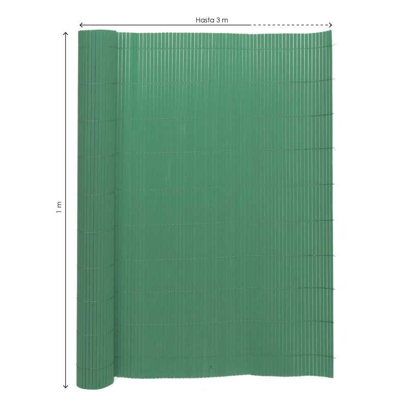VALLA DE OCULTACIÓN PVC DOBLE CARA VERDE 1000gr/m² 1X3M