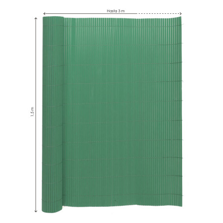 VALLA DE OCULTACIÓN PVC DOBLE CARA VERDE 1000gr/m² 1,5X3M