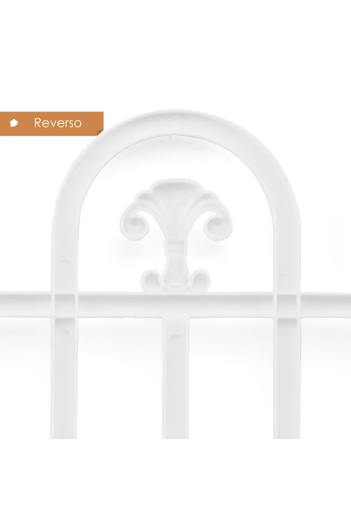 Set de 4 Vallas de Plástico para Jardín de 30x60 cm - 2 Colores