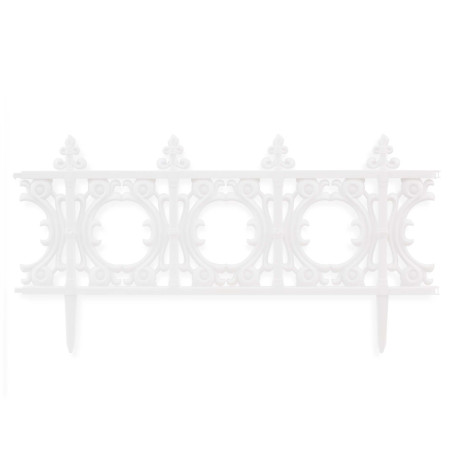 Set de 4 vallas de jardín 31 x 60 cm - Blanco