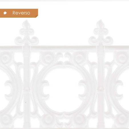 Set de 4 vallas de jardín 31 x 60 cm - Blanco