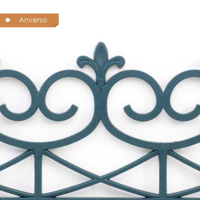 Set de 4 Vallas de Plástico para Jardín de 32x60 cm - 2 Colores