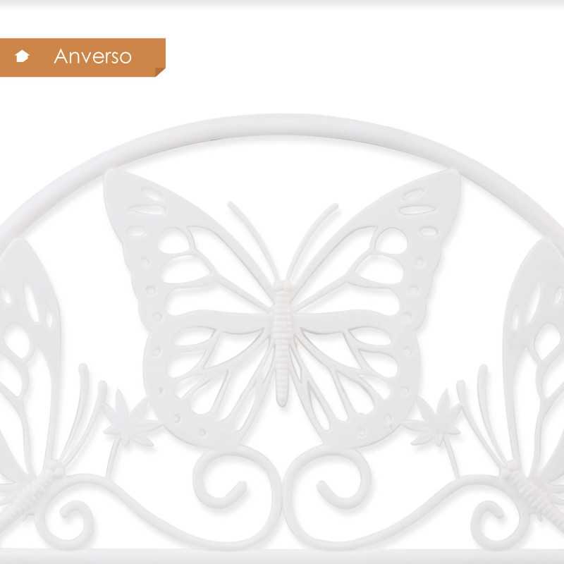 Set de 4 Vallas de Plástico para Jardín de 31x50 cm - 2 Colores