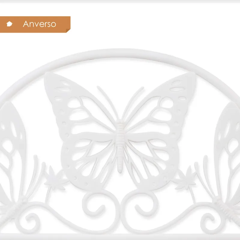 Set de 4 Vallas de Plástico para Jardín de 31x50 cm - 2 Colores