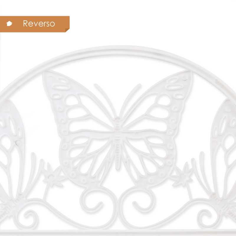 Set de 4 Vallas de Plástico para Jardín de 31x50 cm - 2 Colores