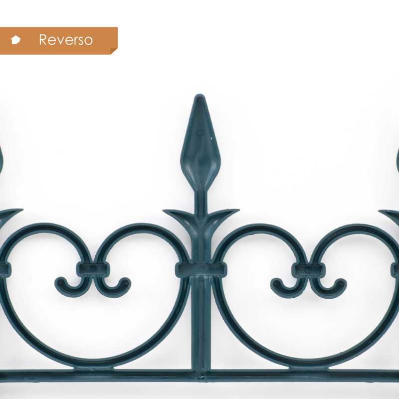 Set de 4 Vallas de Plástico para Jardín de 30x51 cm - 2 Colores