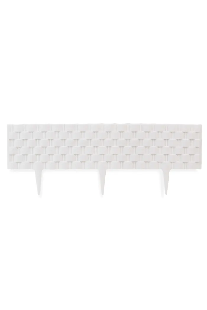 Set de 4 vallas de jardín 22 x 60 cm - Blanco