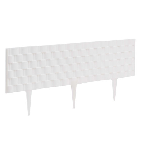 Set de 4 vallas de jardín 22 x 60 cm - Blanco