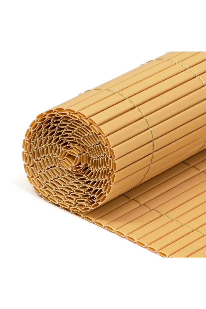 VALLA DE OCULTACIÓN PVC DOBLE CARA AMARILLA 1000gr/m² 1,5X3M