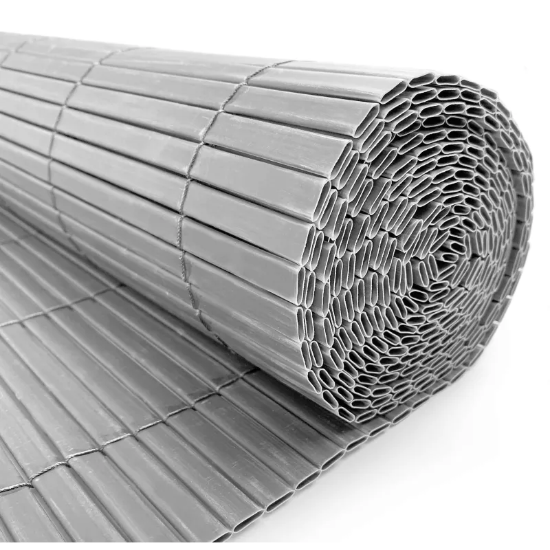 VALLA DE OCULTACIÓN PVC DOBLE CARA GRIS 1000gr/m² 1X3M