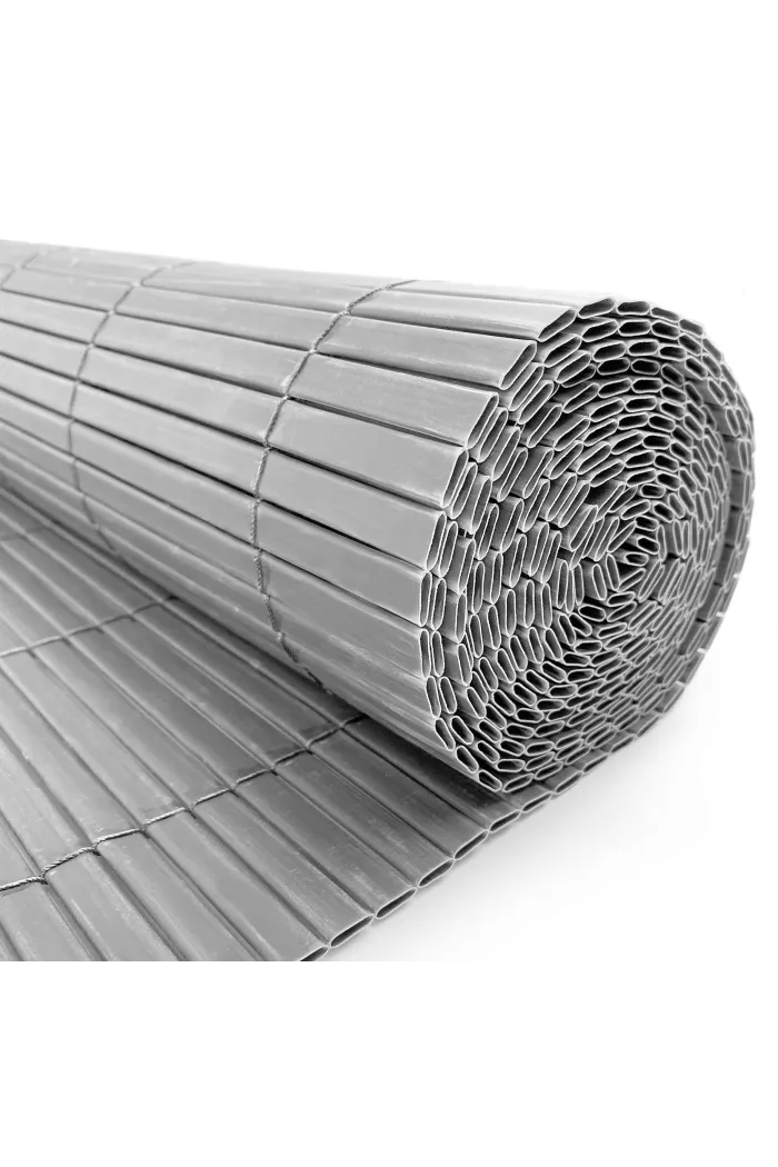 VALLA DE OCULTACIÓN PVC DOBLE CARA GRIS 1000gr/m² 1X3M
